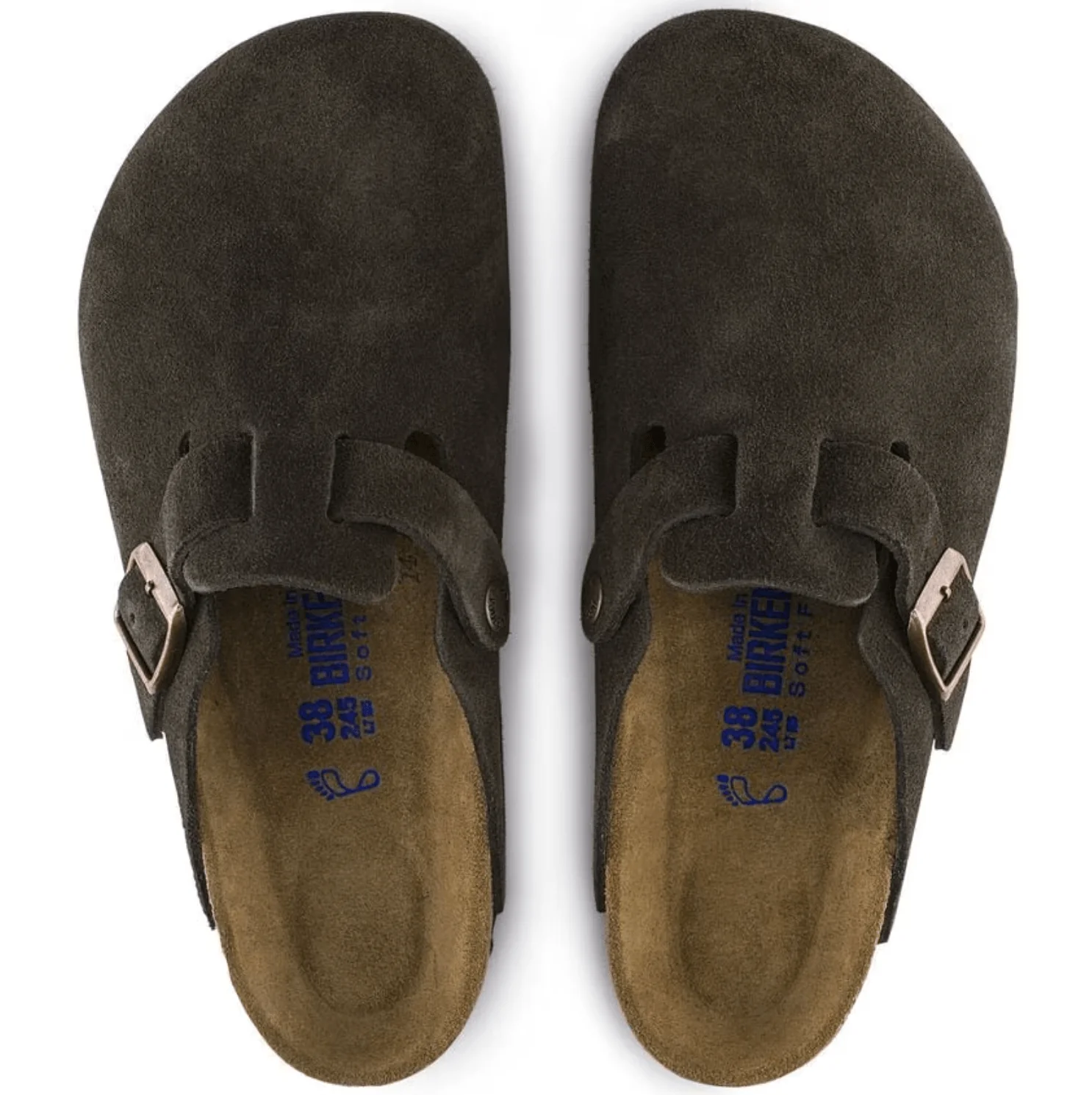 Birkenstock Boston Suede Clogs (Soft Footbed)- Mocha - Image 5