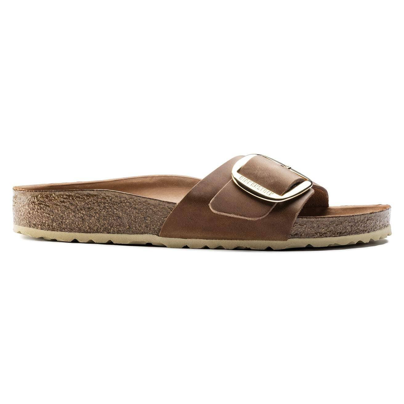 Birkenstock Madrid Big Buckle Sandals- Cognac Oiled Leather - Image 2