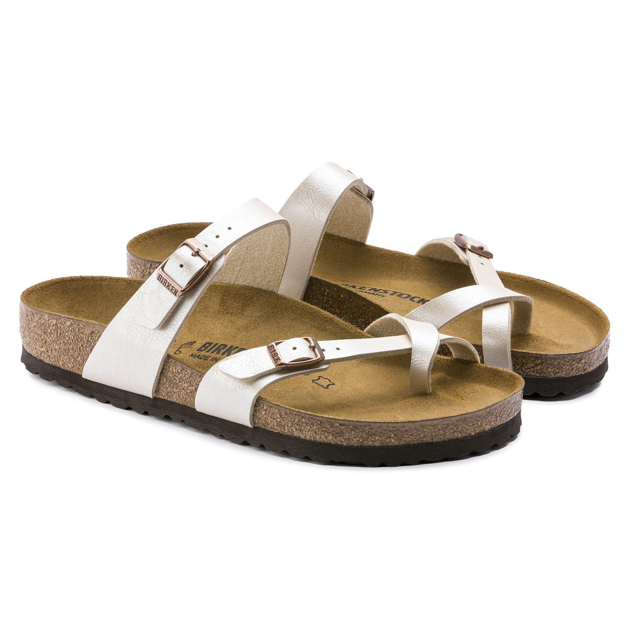 Birkenstock Mayari Sandals- Graceful Pearl White Birko-Flor - Image 8
