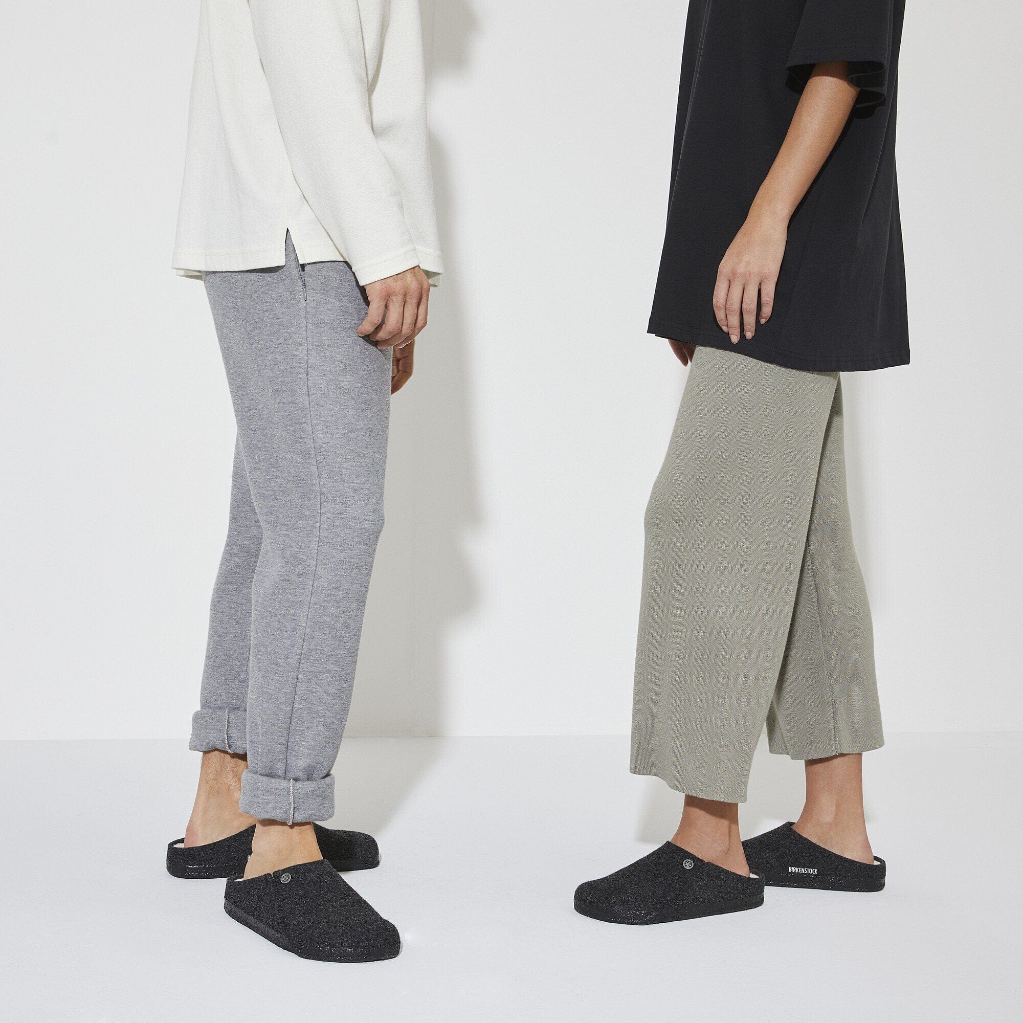 Birkenstock Zermatt Shearling Wool Slippers- Anthracite - Image 3