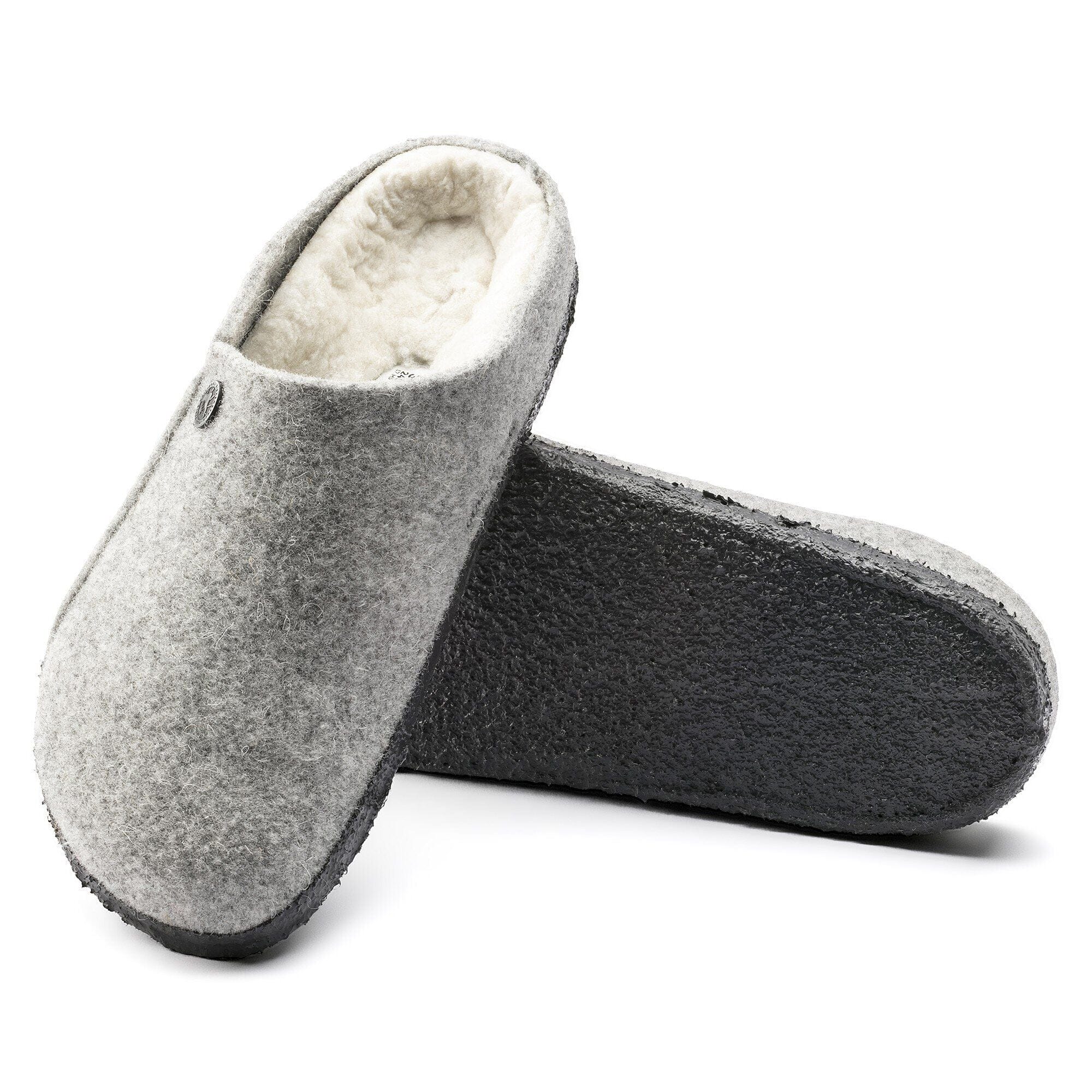 Birkenstock Zermatt Shearling Wool Slippers- Light Gray - Image 3