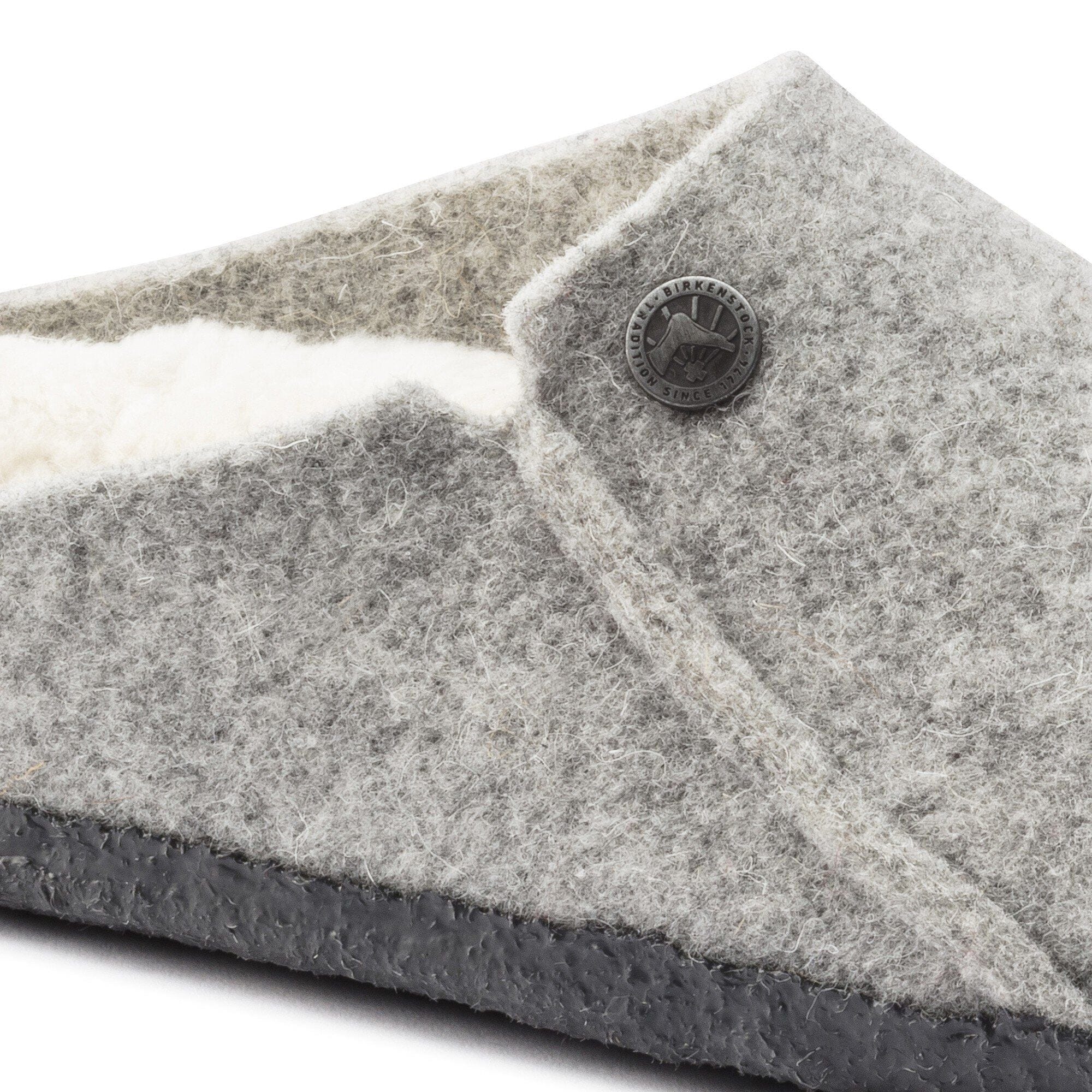 Birkenstock Zermatt Shearling Wool Slippers- Light Gray - Image 5