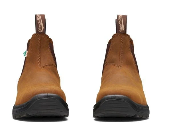 Blundstone Steel Toe Boots 164- Saddle Brown - Image 4