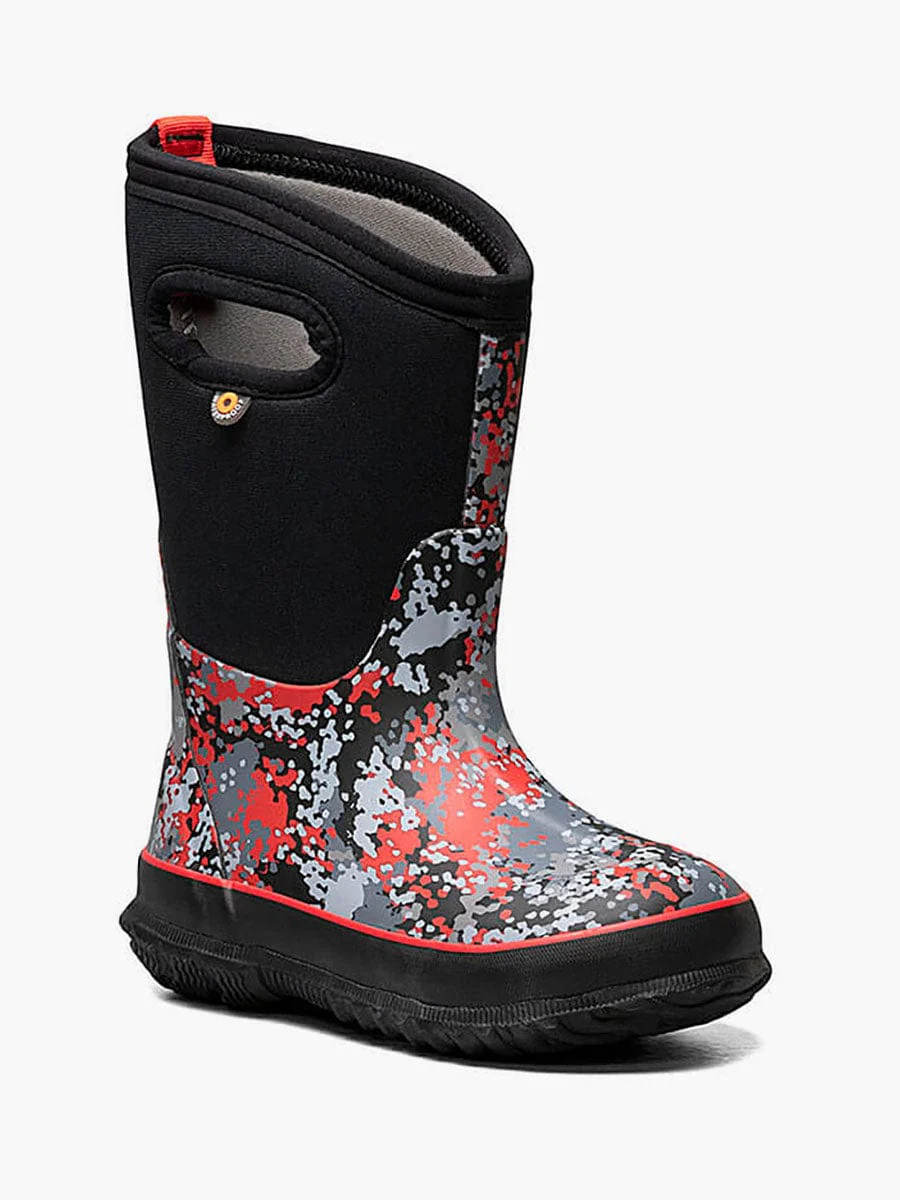 Bogs Kids Classic Boots- Black/ Camo - Image 2
