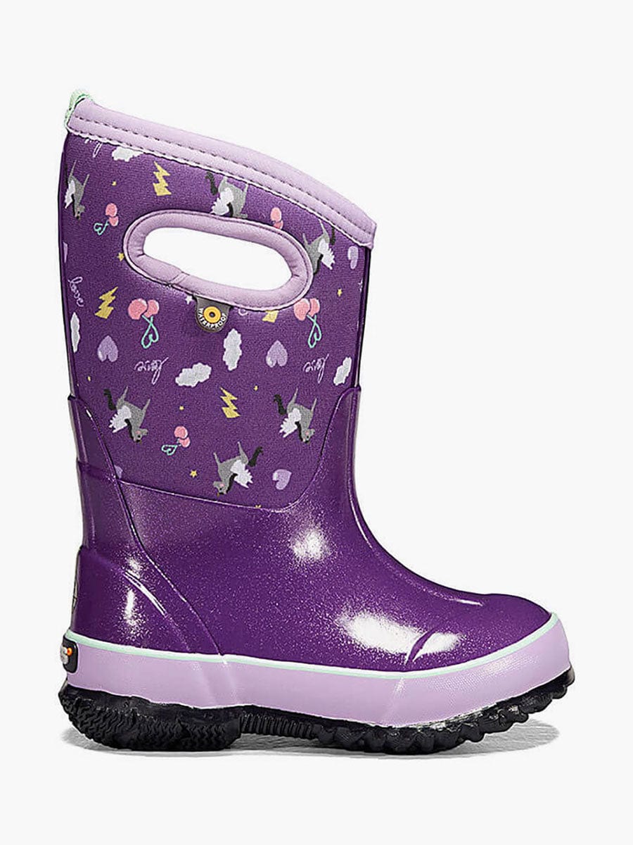 Bogs Kids Classic Boots- Purple/ Pegasus