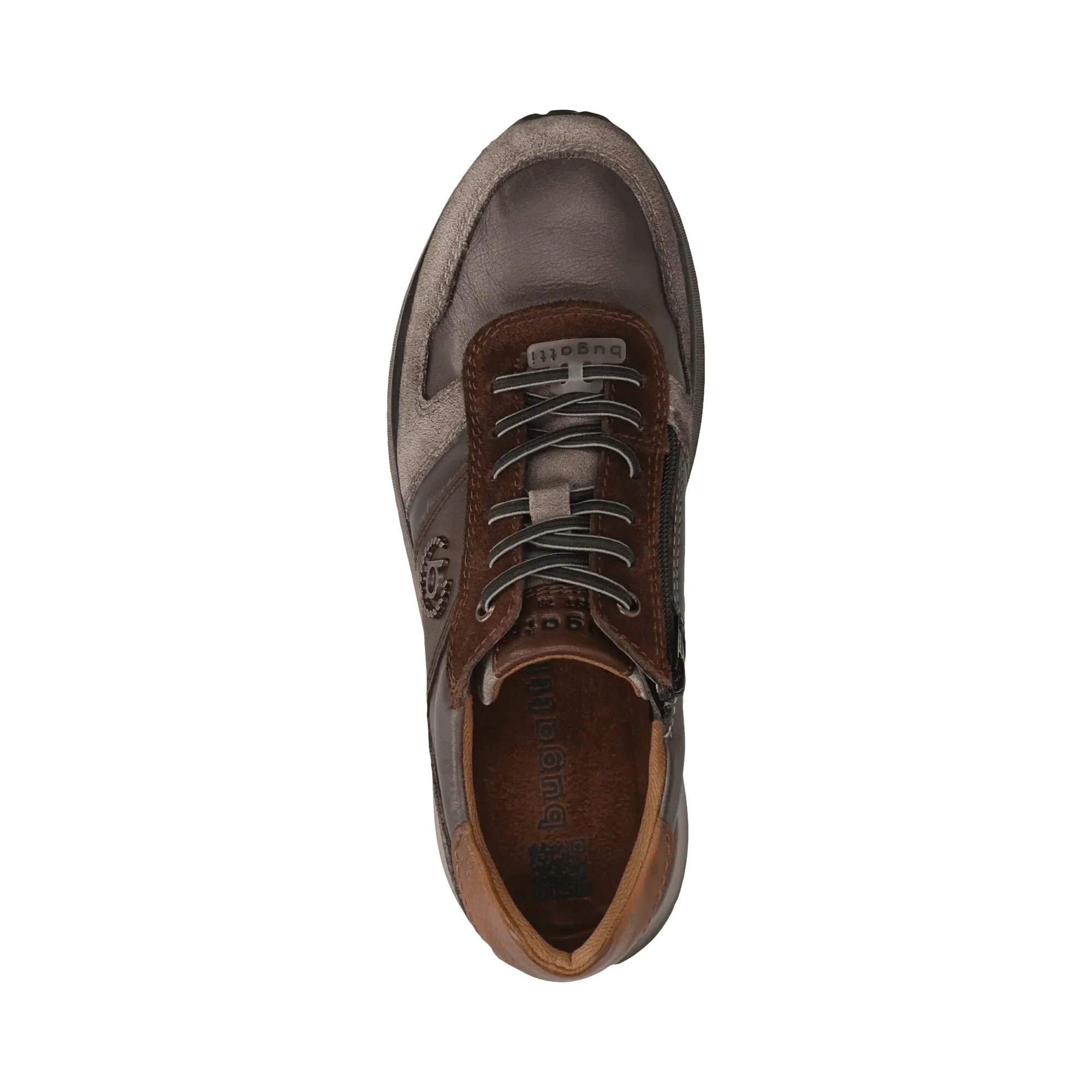 Bugatti Men's Edmund Leather Sneakers- Dark Grey - Image 6