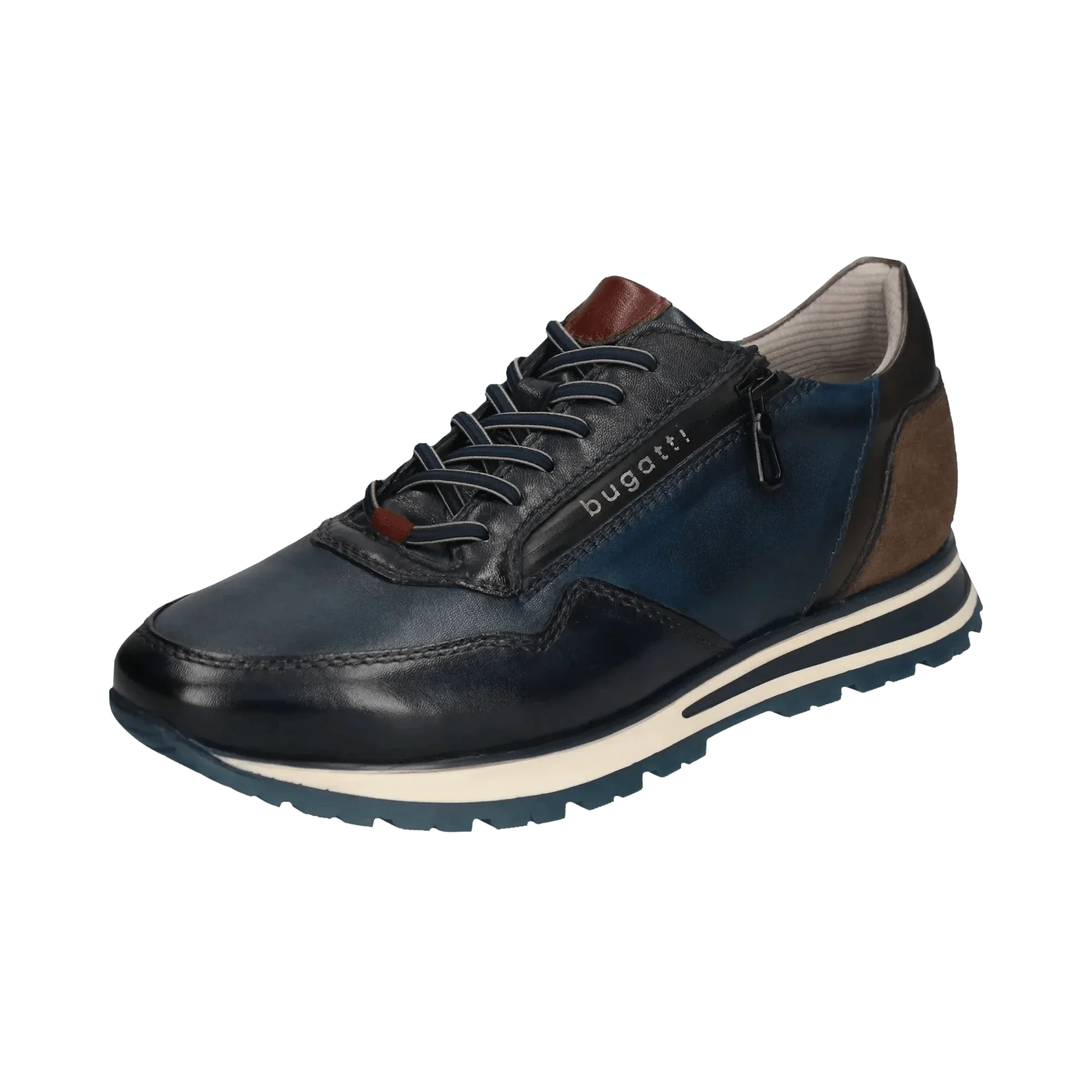 Bugatti Men's Philip Leather Sneakers- Dark Blue