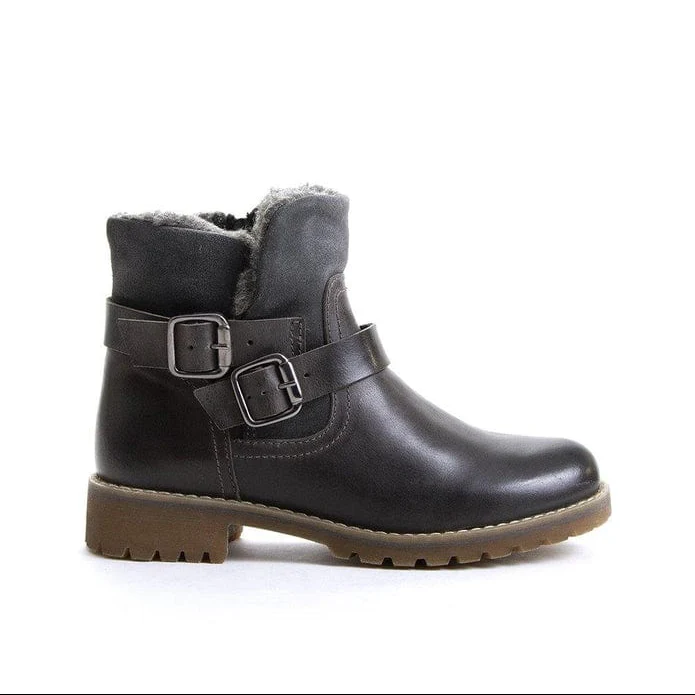 Bulle Women's Catser Zip Winter Boots- Grey