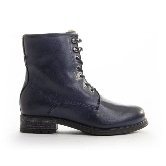 Bulle Women's Olibem Lace Up Boots- Navy