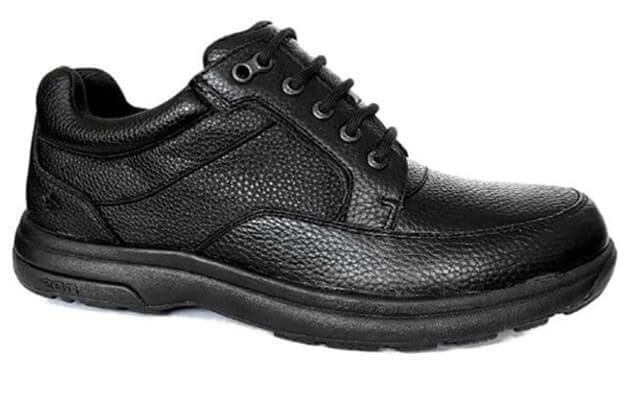 Cambrian Men's Ventura Leather Walking Shoes- Black