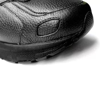 Cambrian Men's Ultra Leather Walking Shoes- Black - Image 2