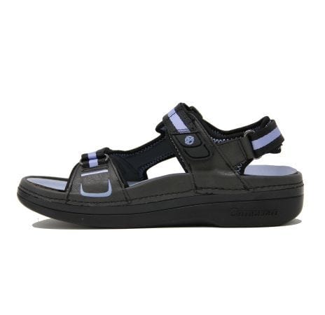 Cambrian Women's Marina 4 Walking Sandals- Black/ Lilac - Image 2