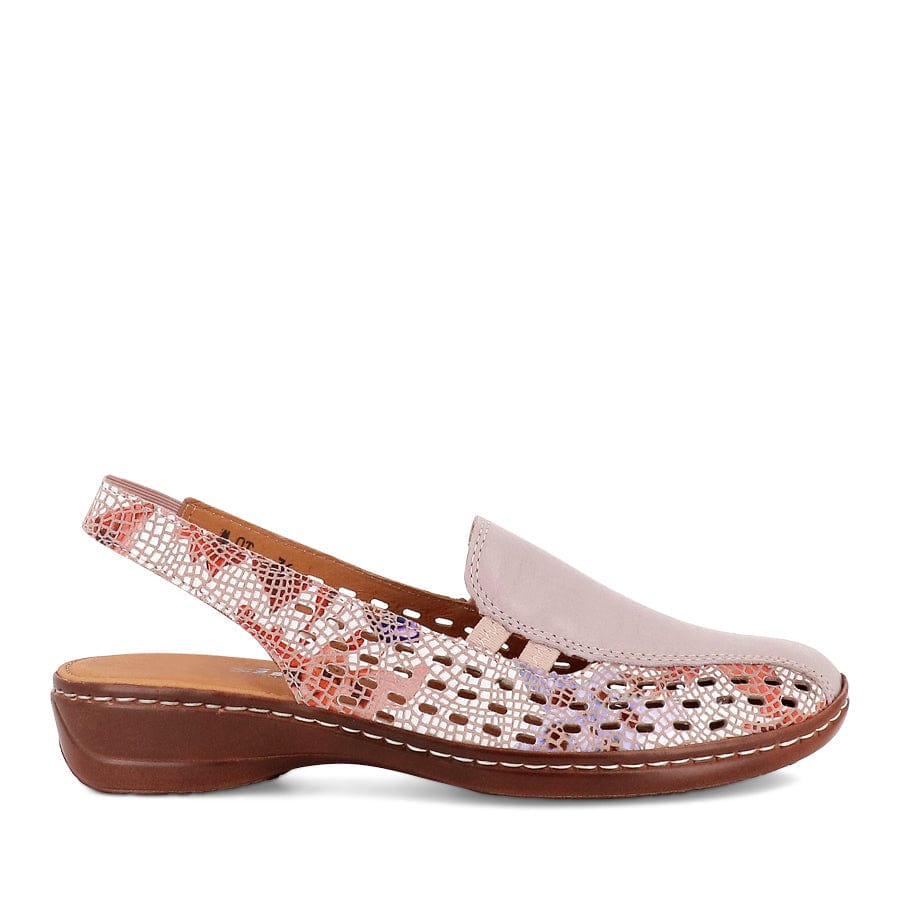 Cassini Women's Mot Slingback Loafers- Flesh Multi