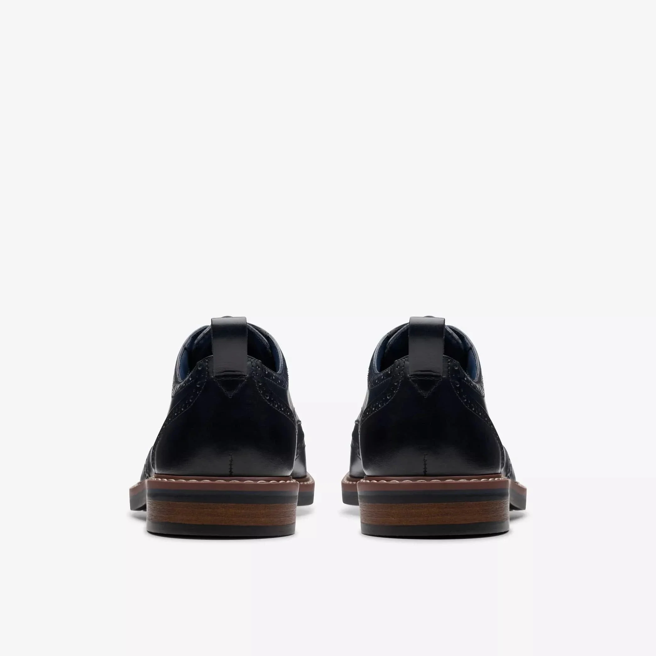 Clarks Men's Aldwin Limit Dress Shoes- Navy Leather - Image 4
