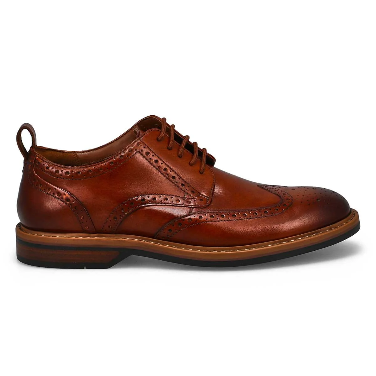 Clarks Men's Aldwin Limit Dress Shoes- Mid Tan Leather