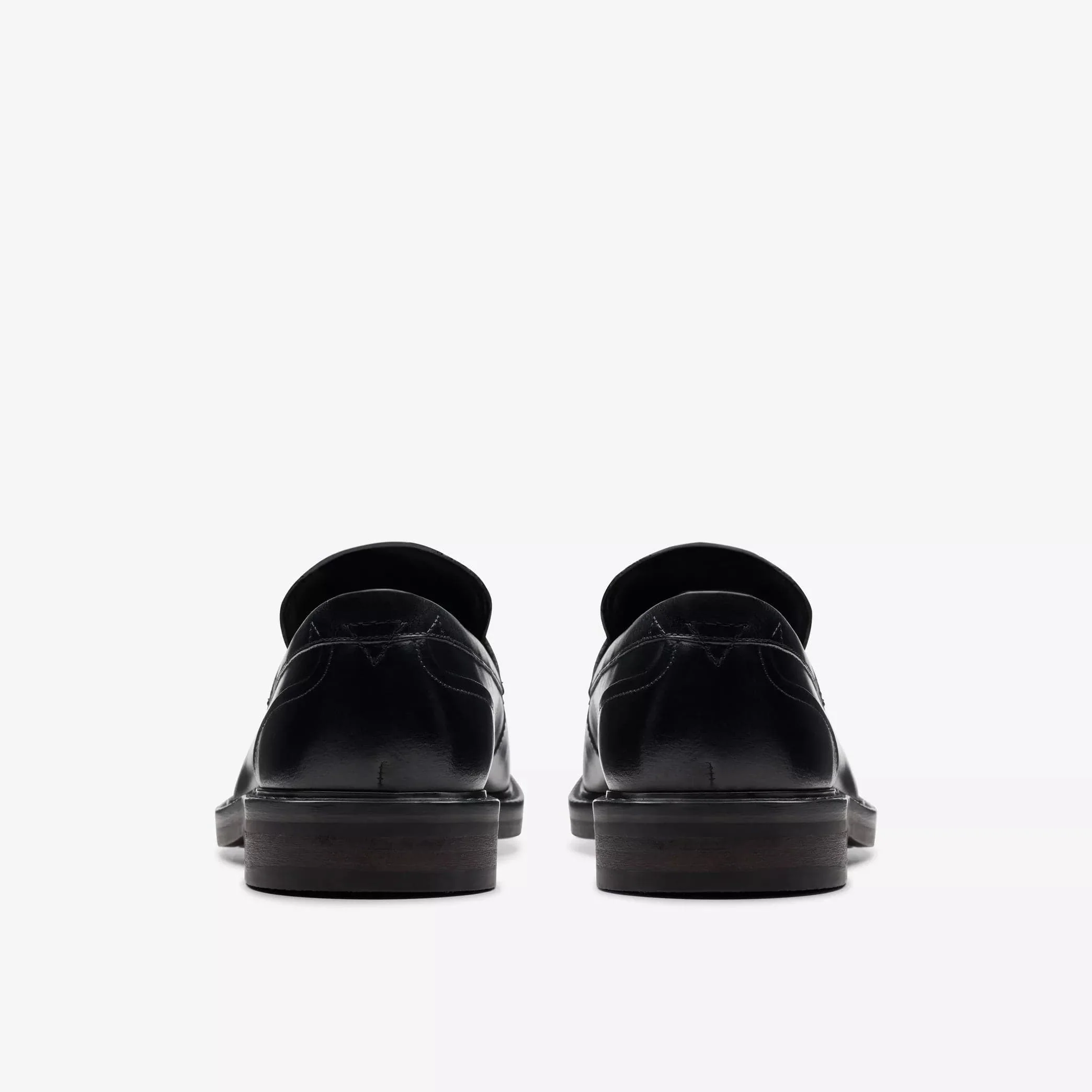 Clarks Men's Aldwin Step Dress Shoes- Black Leather - Image 5