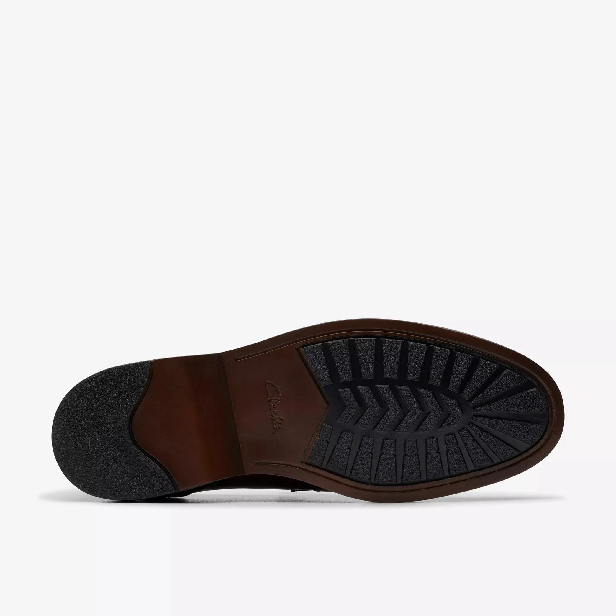 Clarks Men's Aldwin Step Dress Shoes- Mid Tan Leather - Image 7