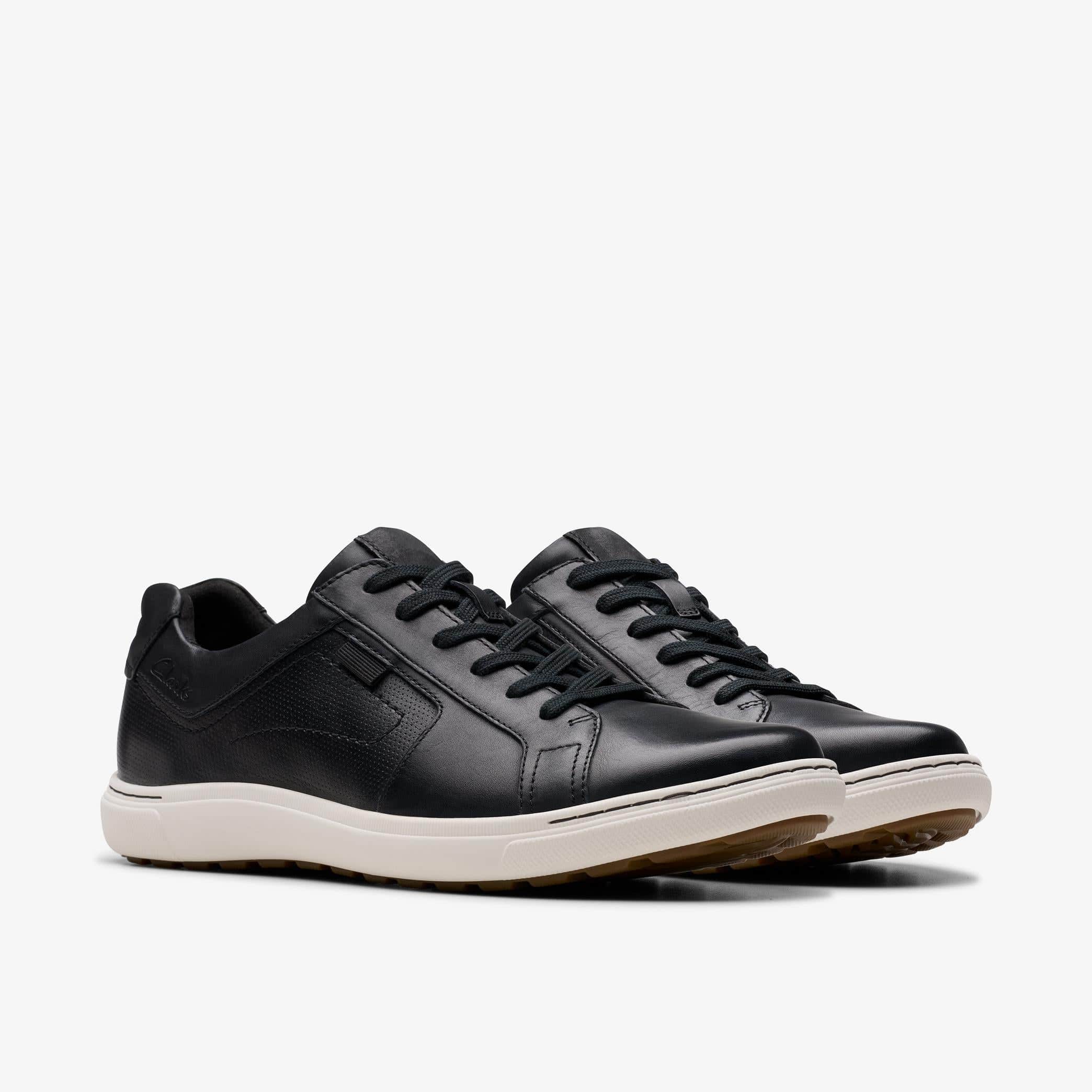 Clarks Men's Mapstone Lace- Black Leather - Image 3