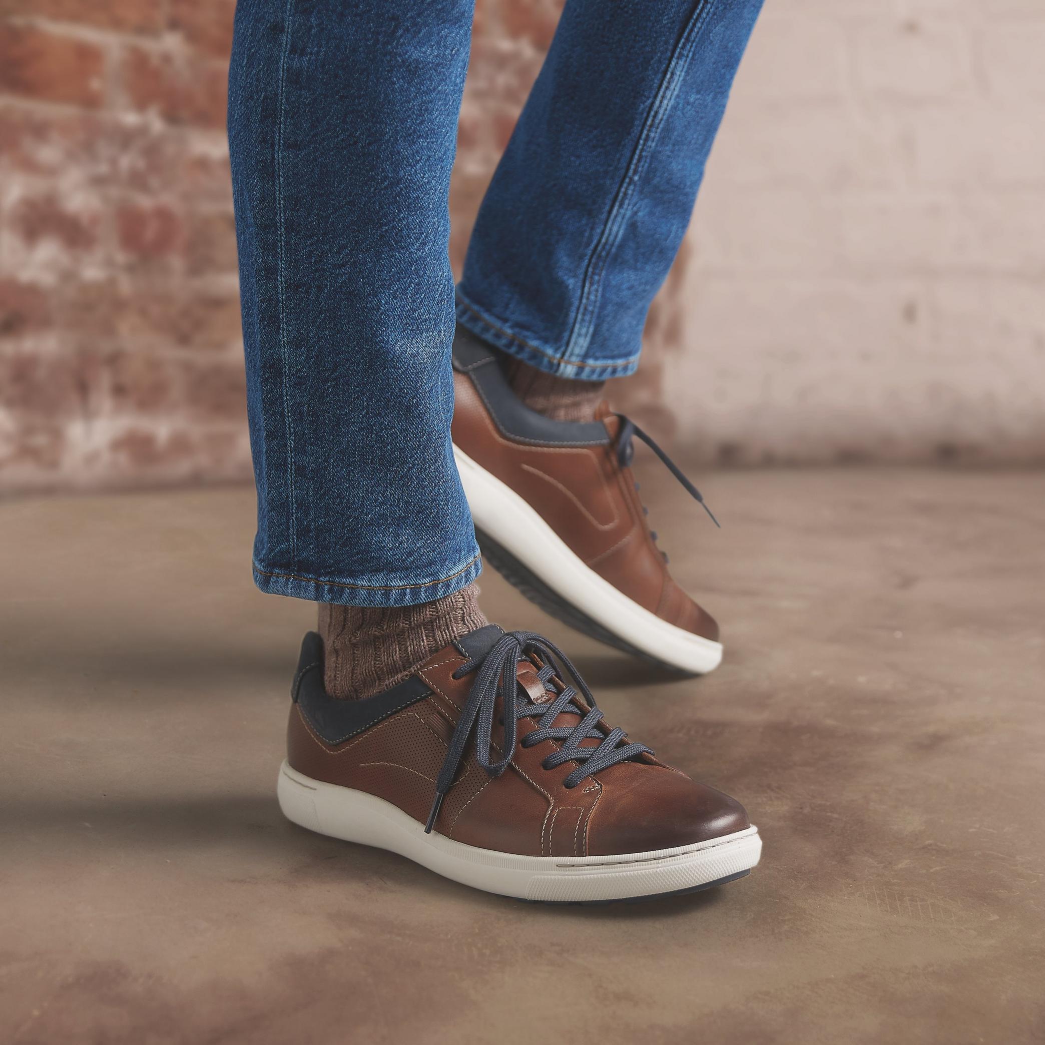 Clarks Men's Mapstone Lace- Mahogany Leather - Image 2
