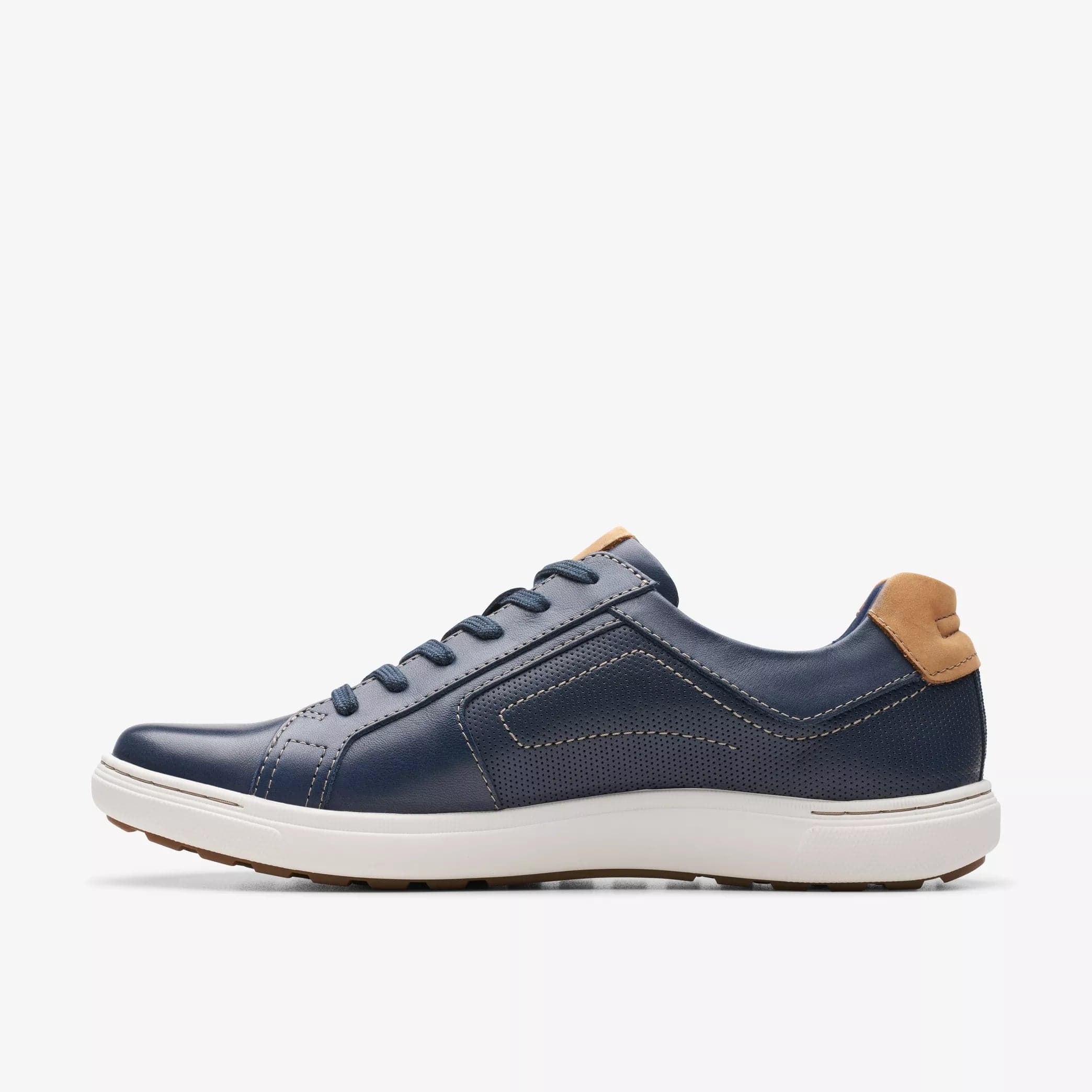 Clarks Men's Mapstone Lace- Navy Leather - Image 2