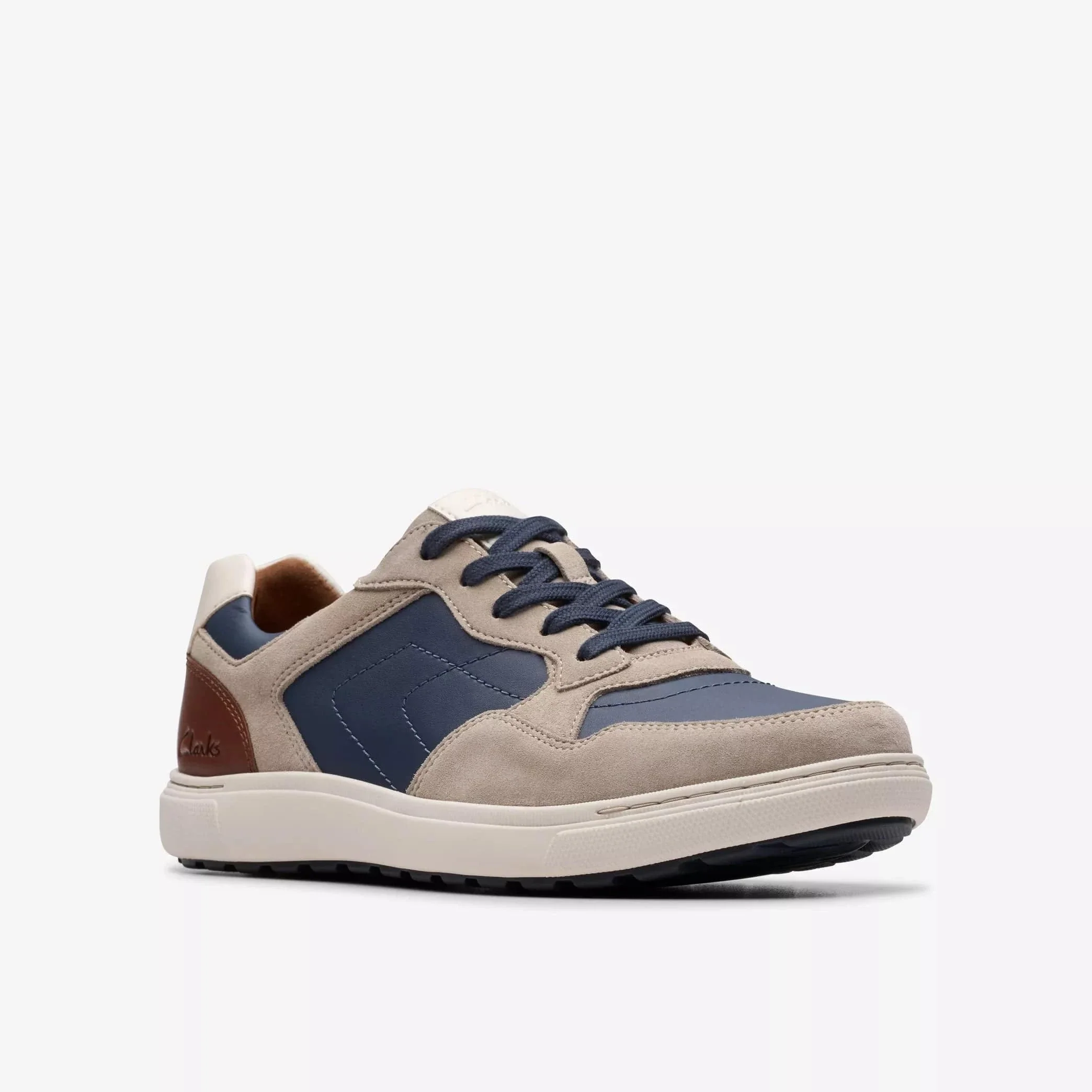 Clarks Men's Mapstone Sport Sneakers- Grey Combi - Image 2