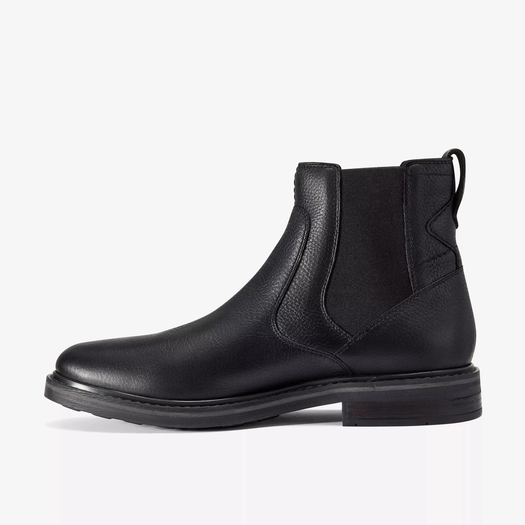 Clarks Men's Newford Easy Waterproof Chelsea Boots- Black Leather - Image 3