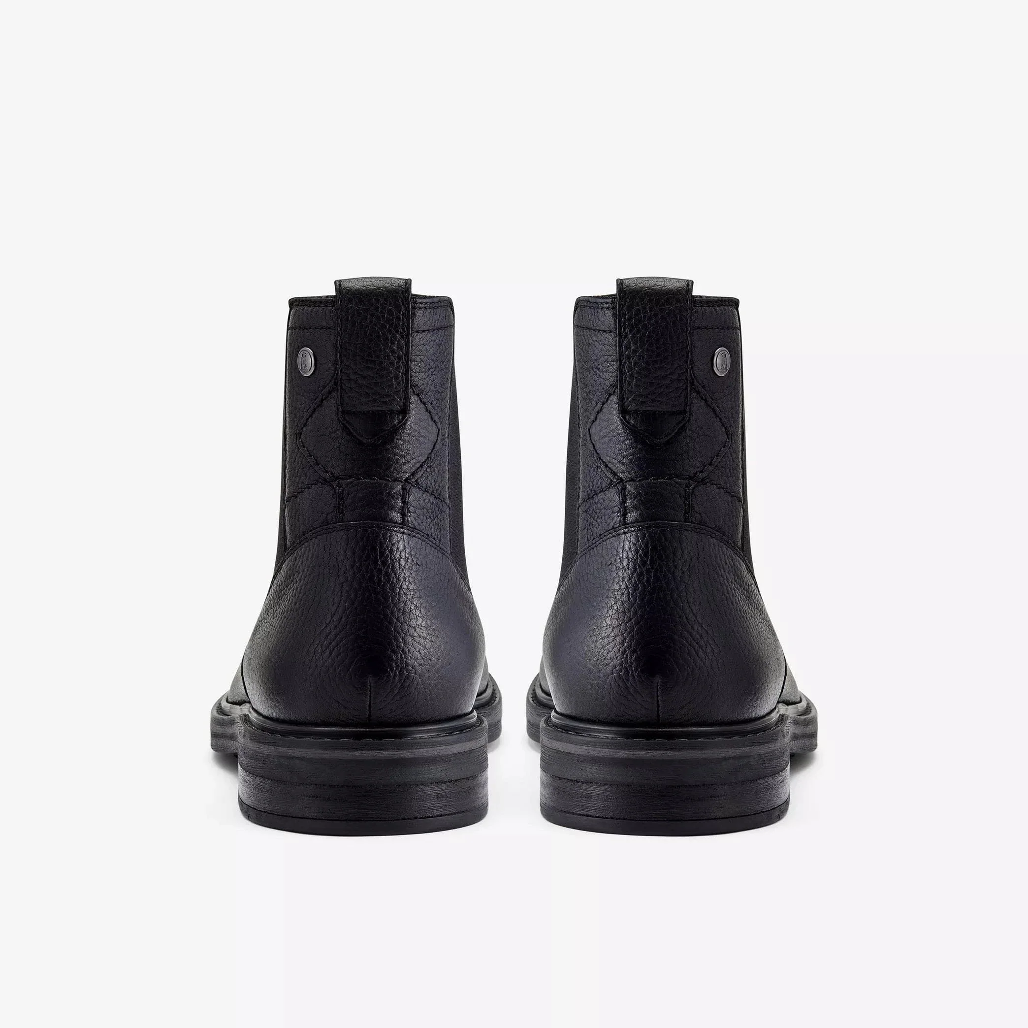 Clarks Men's Newford Easy Waterproof Chelsea Boots- Black Leather - Image 5