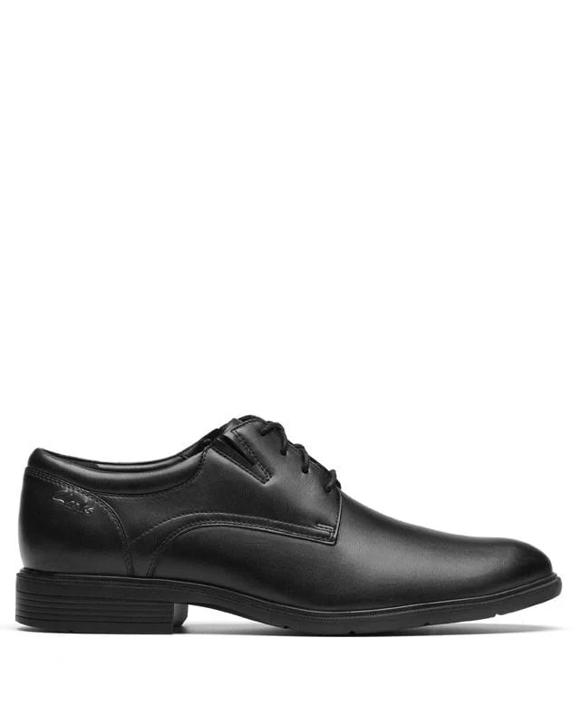 Clarks Men's Steadwell Lace Oxford Dress Shoes- Black Leather