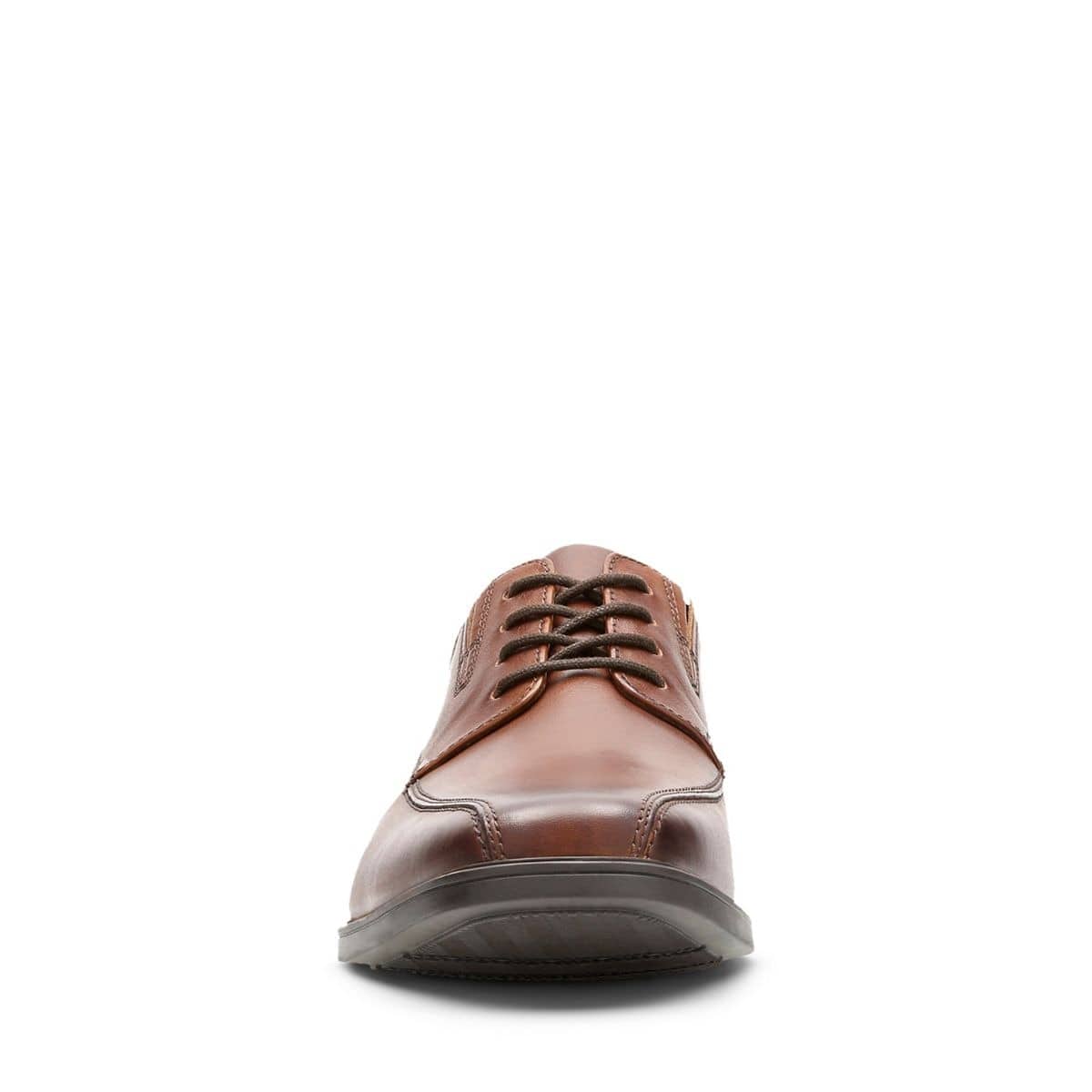 Clarks Men's Tilden Walk Dress Shoes- Dark Tan Leather - Image 3