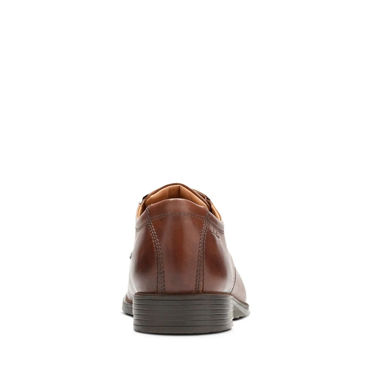 Clarks Men's Tilden Walk Dress Shoes- Dark Tan Leather - Image 6