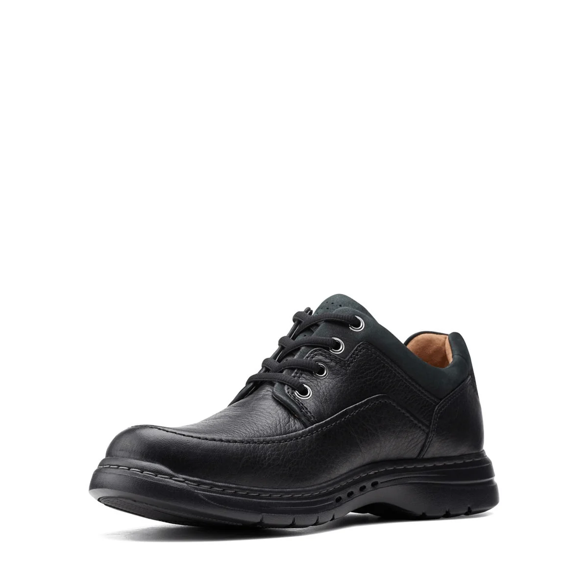 Clarks Men's Un Brawley Lace Up Shoes- Black - Image 6