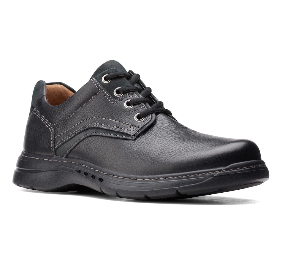 Clarks Men's Un Brawley Pace Lace Up Shoes- Black - Image 2