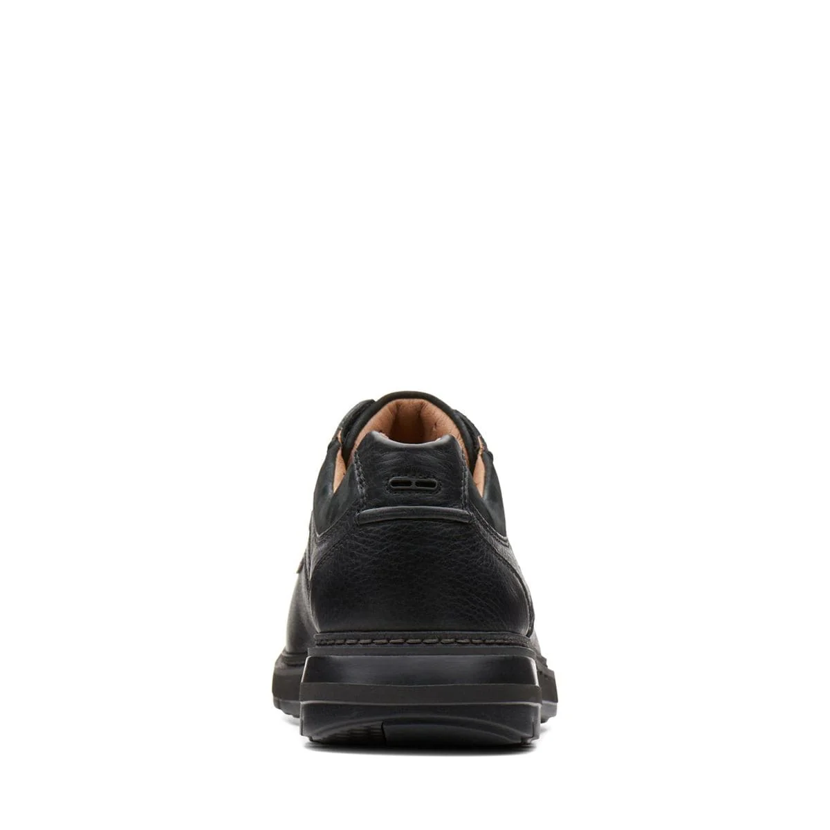 Clarks Men's Un Ramble Lace Shoes- Black Leather - Image 7
