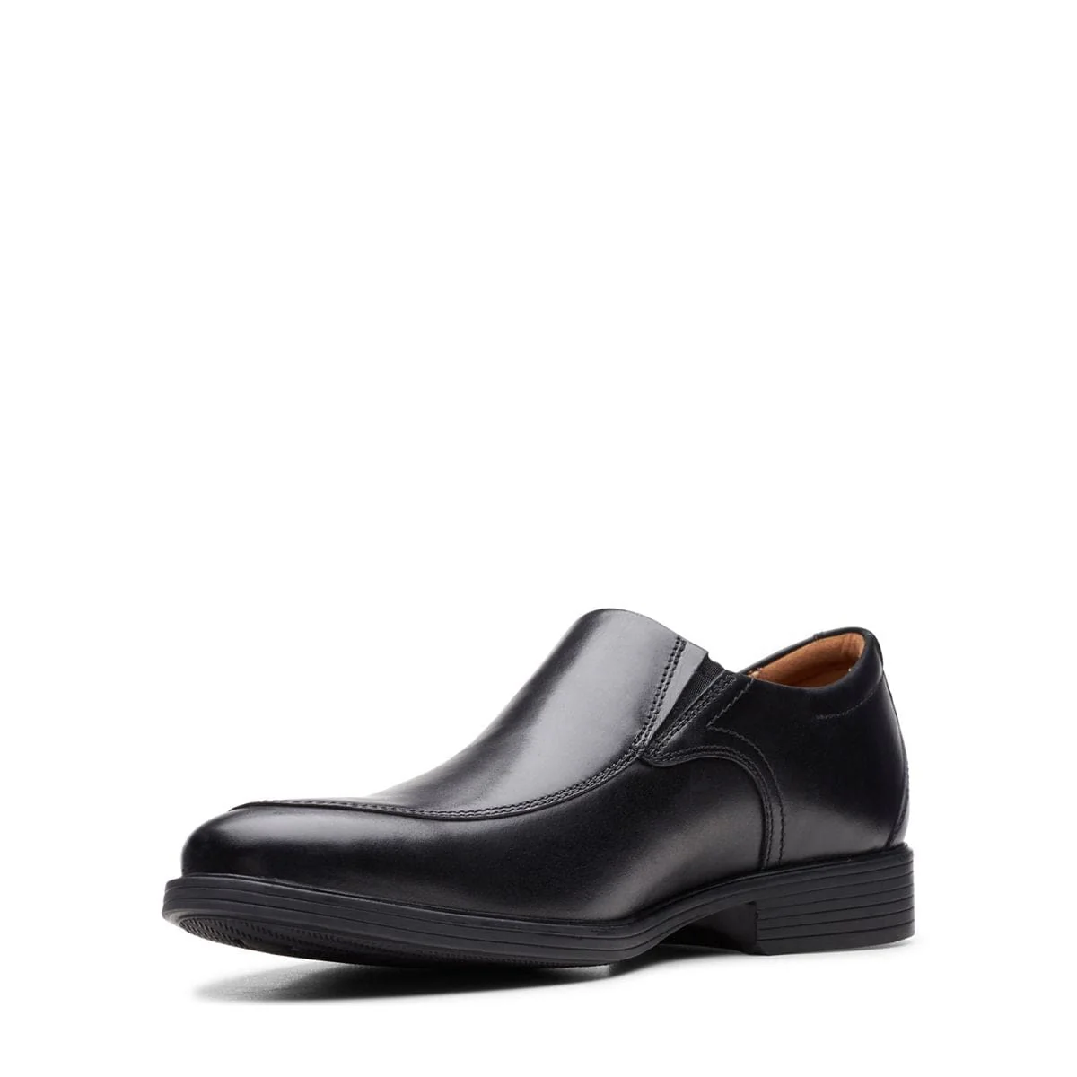 Clarks Men's Whiddon Step Loafers- Black Leather - Image 4