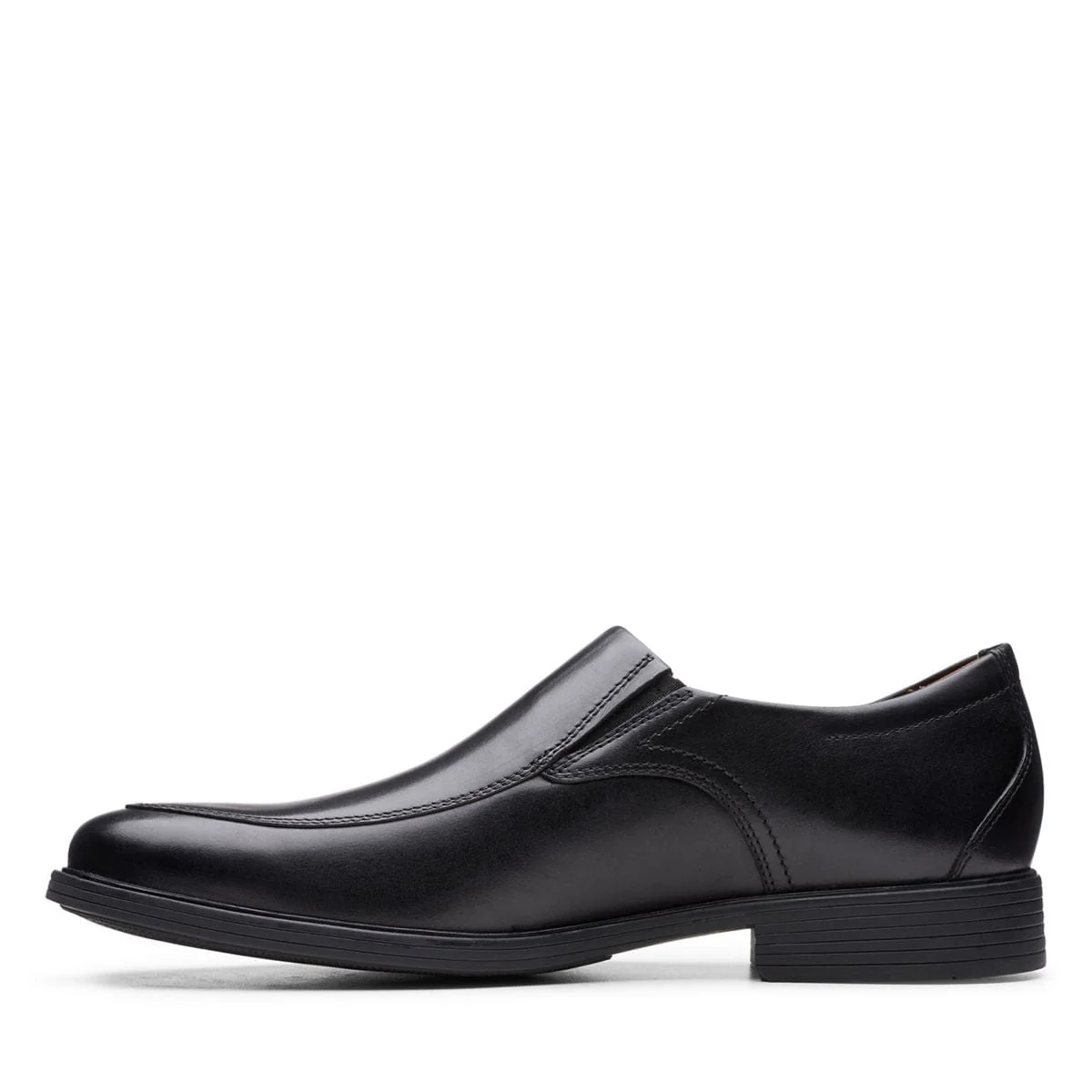 Clarks Men's Whiddon Step Loafers- Black Leather - Image 5