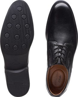 Clarks Men's Whiddon Plain Dress Shoes- Black Leather - Image 3