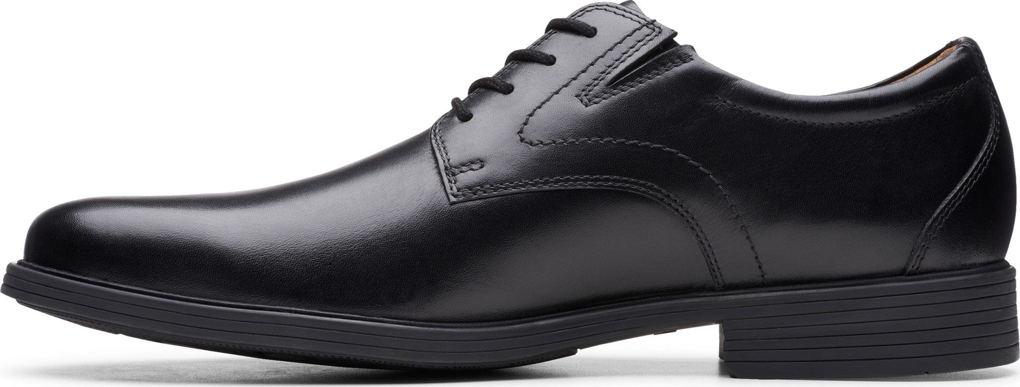 Clarks Men's Whiddon Plain Dress Shoes- Black Leather - Image 5
