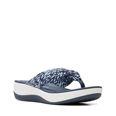 Clarks Women's Arla Glison Flips- Navy Abstract - Image 2