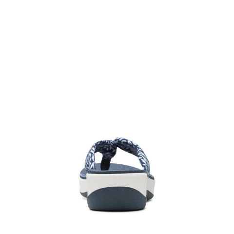 Clarks Women's Arla Glison Flips- Navy Abstract - Image 6