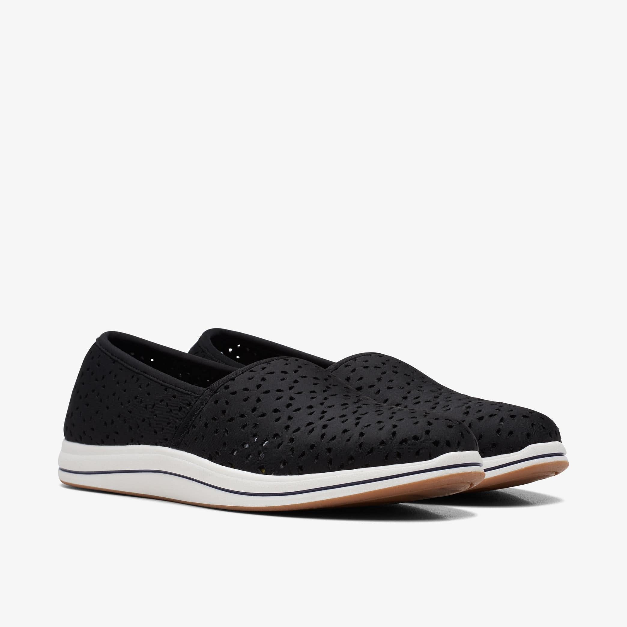 Clarks Women's Breeze Emily Slip Ons- Black - Image 4