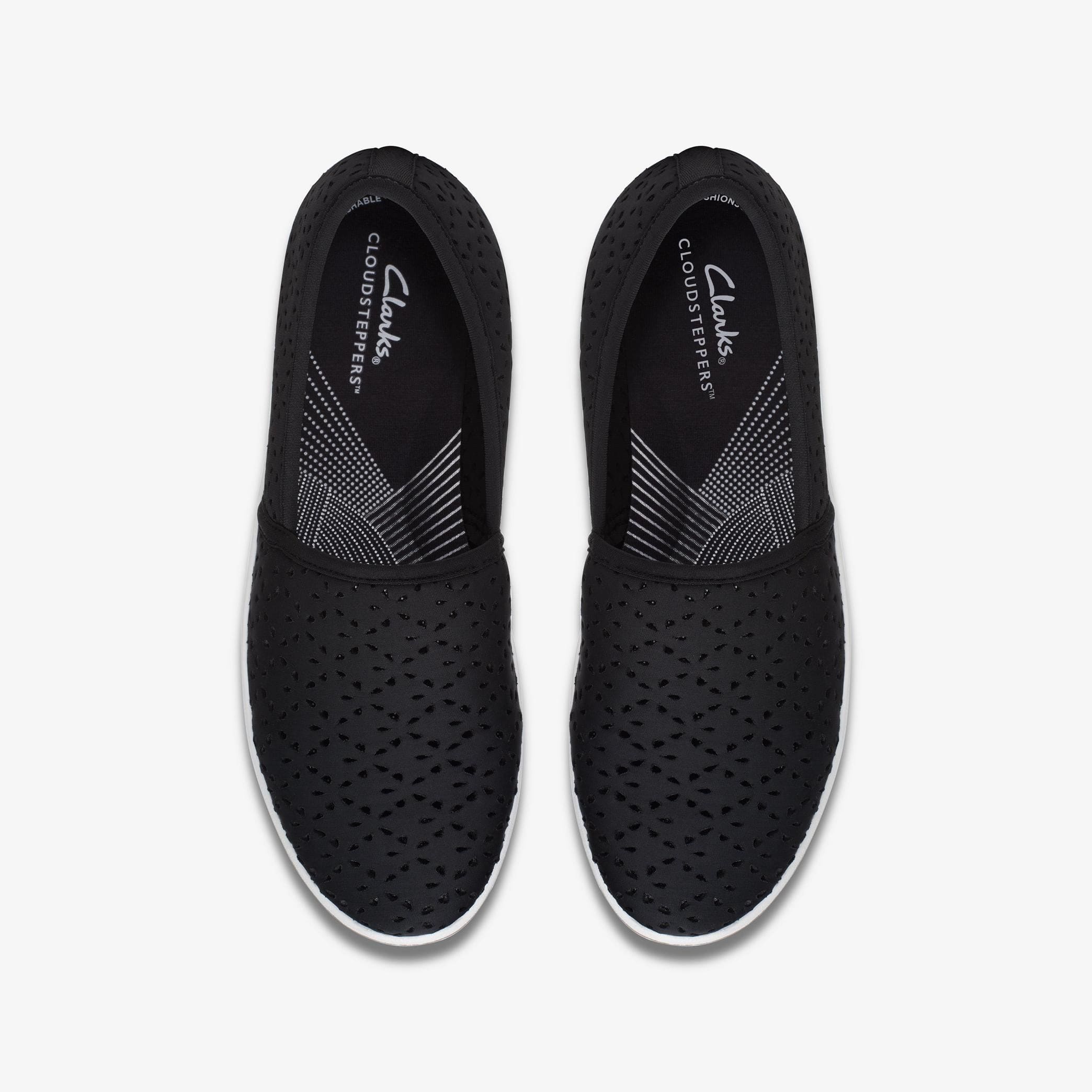 Clarks Women's Breeze Emily Slip Ons- Black - Image 6
