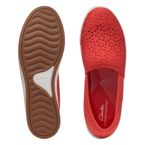 Clarks Women's Breeze Emily Slip Ons- Grenadine - Image 7