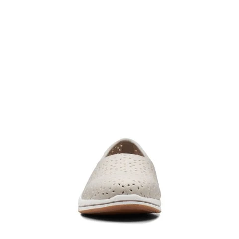 Clarks Women's Breeze Emily Slip Ons- Light Taupe - Image 2