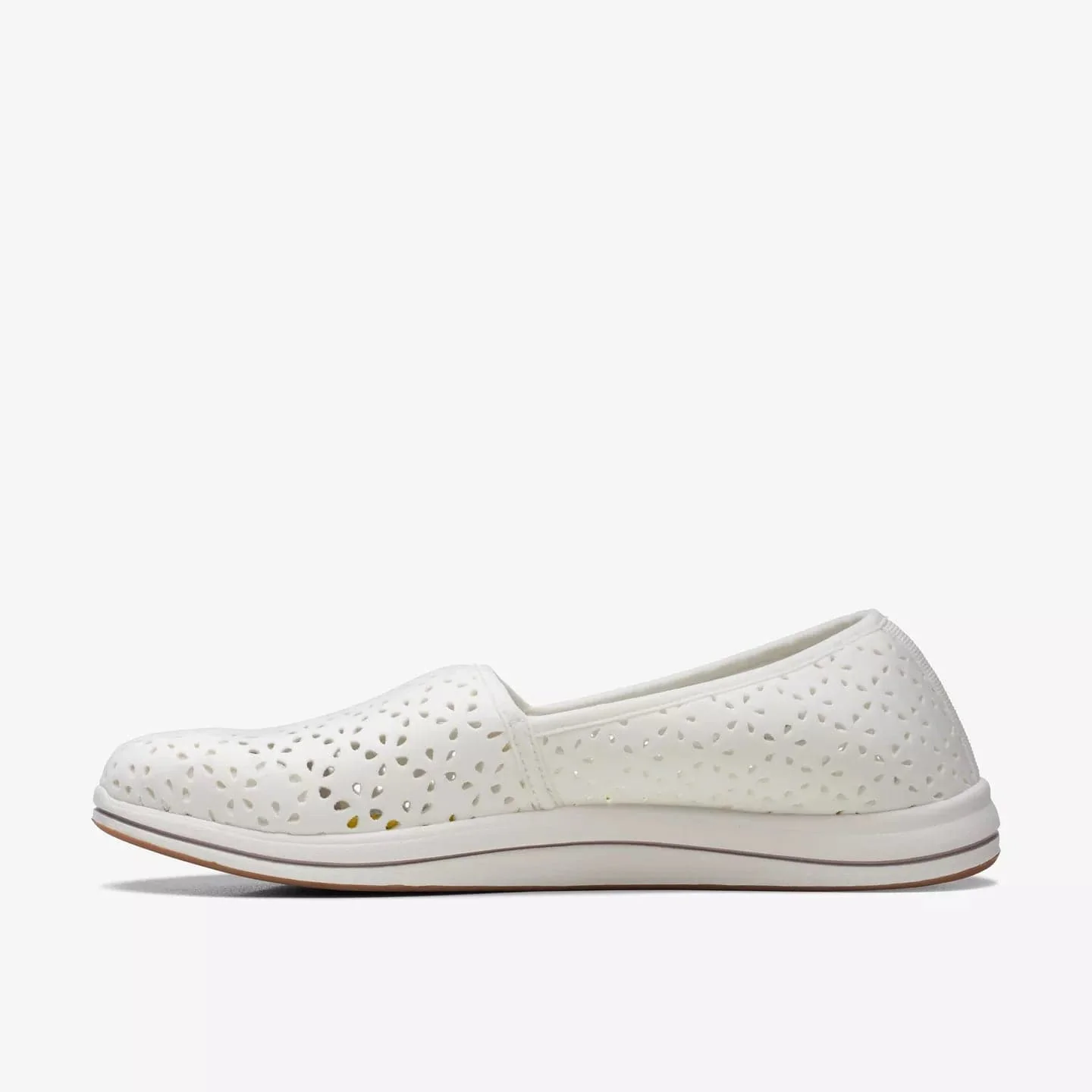 Clarks Women's Breeze Emily Slip Ons- White - Image 2