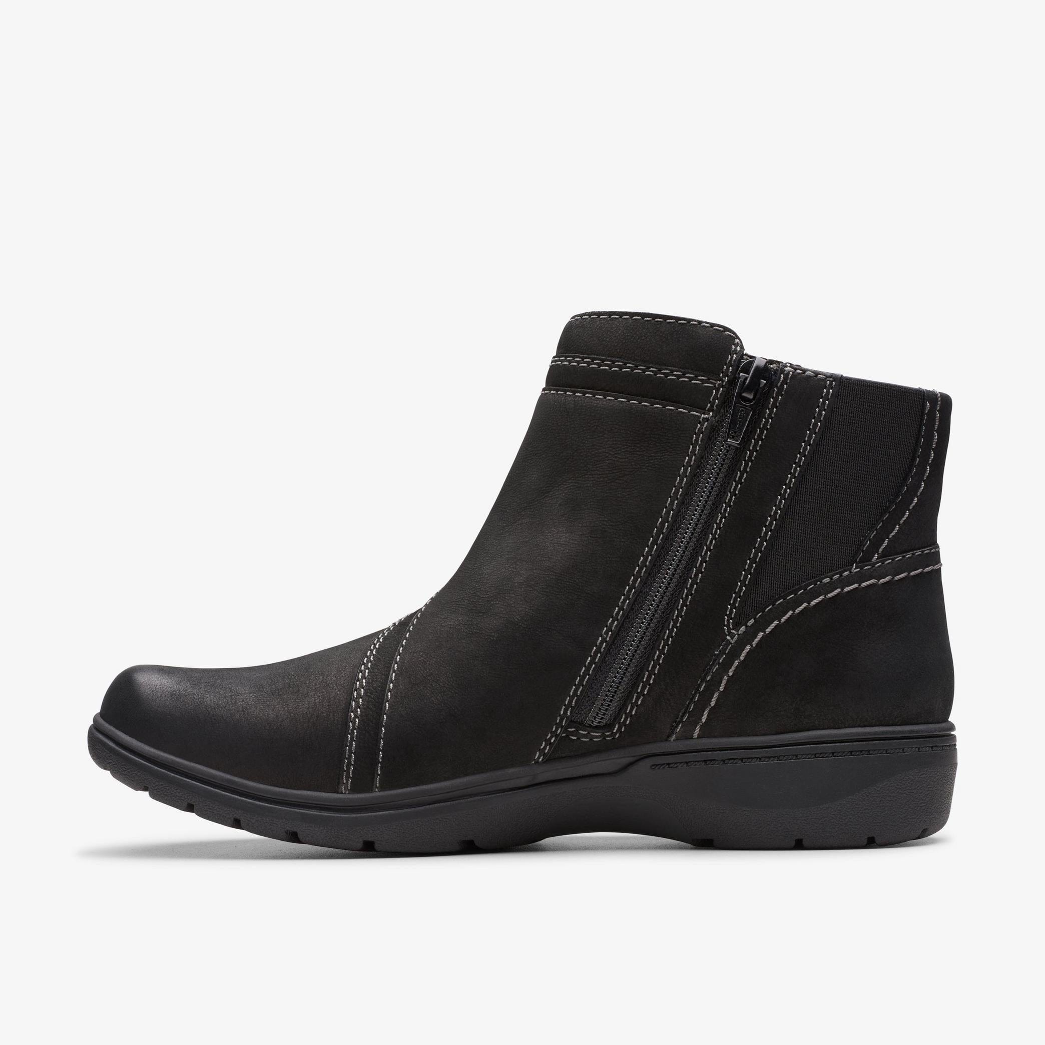 Clarks Women's Carleigh Boots- Black Leather - Image 2