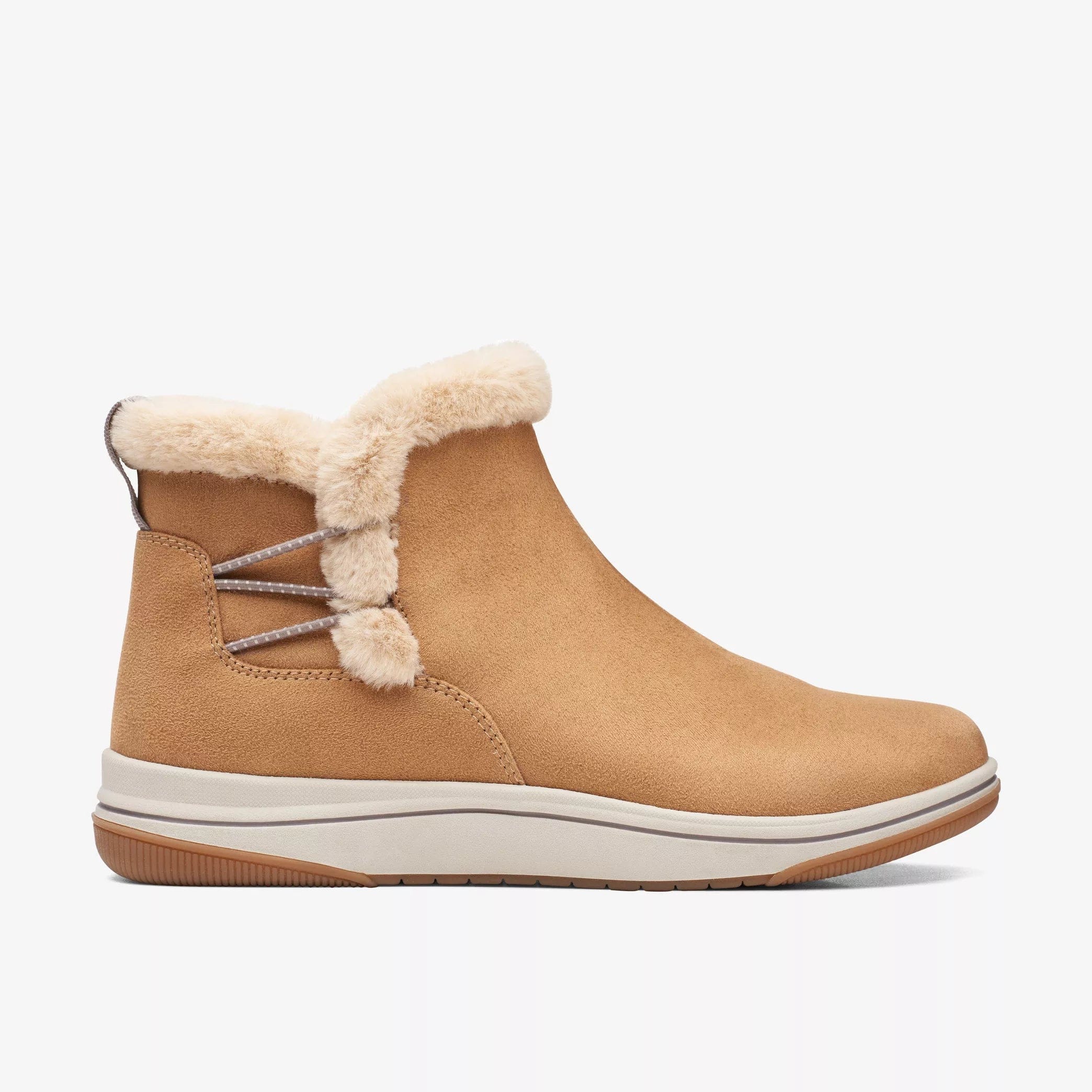 Clarks Women's Breeze Fur Boots- Tan