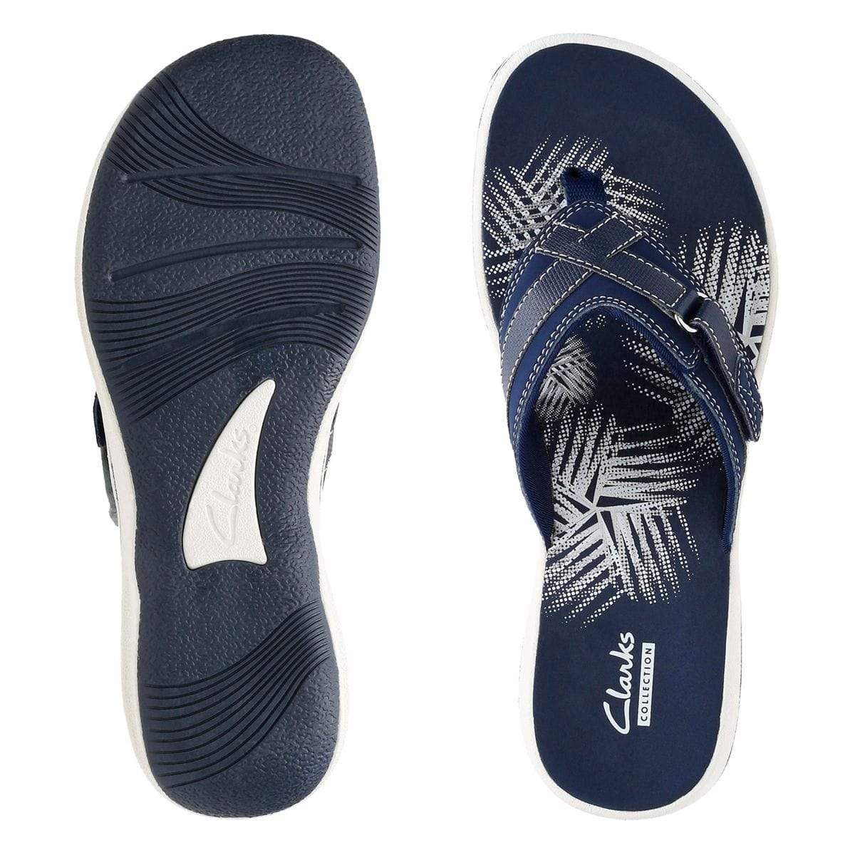 Clarks Women's Breeze Sea Flips- Navy - Image 7