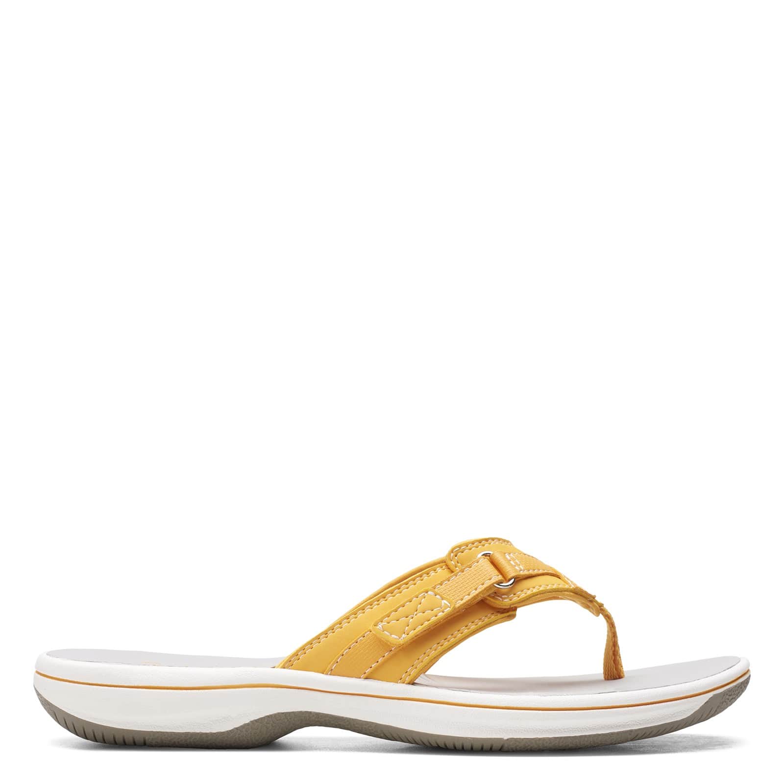 Clarks Women's Breeze Sea Flips- Burnt Yellow
