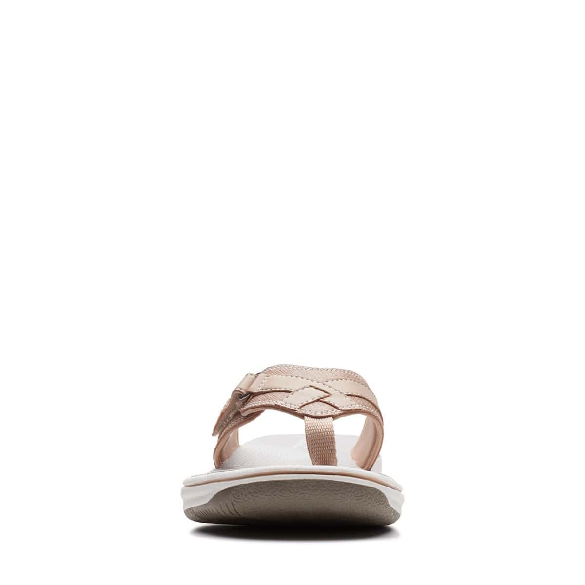 Clarks Women's Breeze Sea Flips- Taupe Metallic - Image 3