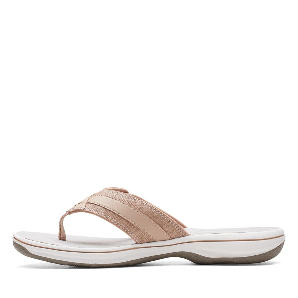 Clarks Women's Breeze Sea Flips- Taupe Metallic - Image 5